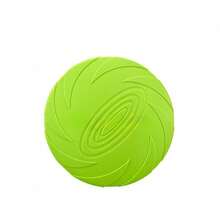 Dog Flying Disc, Durable Indestructible Rubber Dog Toy, Puncture Resistant & Bite Resistant Extremely For Medium Small Dogs NMXL - Green 1 Pcs - View 9