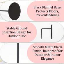 Vincidern 4Pcs Black Metal Tall CandleStick Holder, 51.1 Inch Vintage Floor Taper Candle Holders, 2-In-1 Stake & Floor Standing Design For Wedding Centerpiece,,Lawn Yard Patio Driveway,Decorative Garden - 落地燭台金屬 - 查看 3