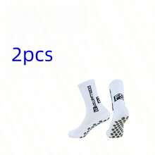 5 Pairs Soccer Socks With Silicone Grip Pads Mid-Calf Training Socks, Suitable For Soccer Matches, Moisture-Wicking Design For Heel And Ankle, Specially Designed For Soccer Players - Multicolor - View 9