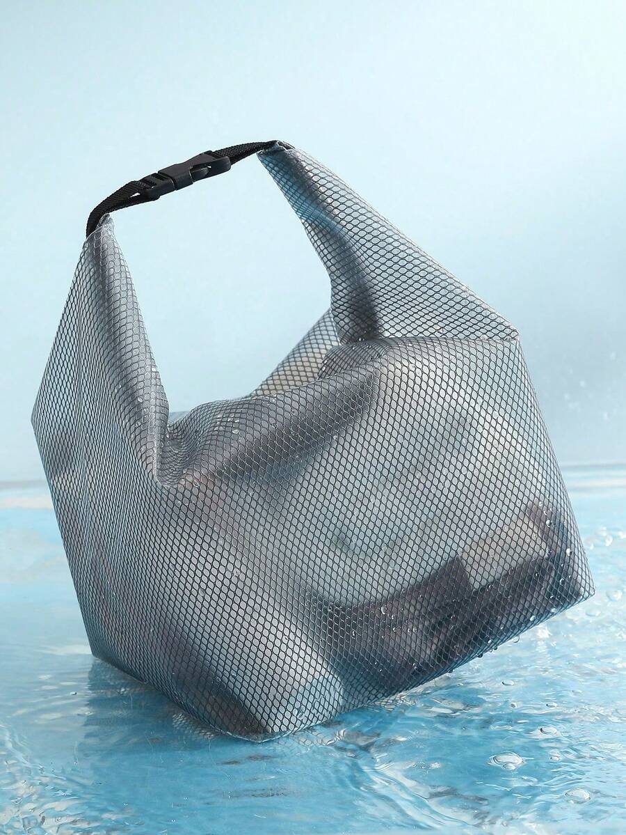 1pc Waterproof Swimsuit & Towel Bag, Oxford Cloth Wet Dry Separated Bag With Zipper, Suitable For Travel, Gym, Beach