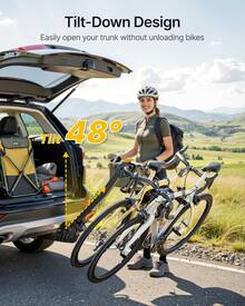 4-Bike Hitch Rack – Heavy-Duty Foldable & Tiltable Steel Carrier For 2" Receivers - 3-bike W/QR - View 5