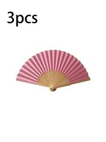 1/5件紙摺扇，竹製手持扇，新娘伴娘竹紙扇，單身派對裝飾，拍照道具，DIY便攜竹紙扇，生日派對裝飾，派對表演拍照道具，居家客廳辦公室裝飾 - 多色 - 查看 17