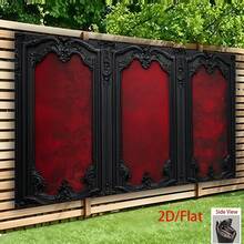 2D Flat, Top Choice [1pc Of Vintage Backdrop Fabric] VintageStyle In Black And Red, 1pc Of Flat Design Backdrop Fabric Suitable Parties, Living Rooms, Offices, Bars, Cafes, Home Decor, Midsummer Festival - 1pc - 查看 9