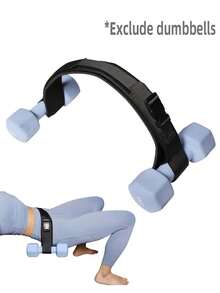 Thrust Belt, Workout With Dumbbell Kettlebell Butt Lunge Reverse Squat Glute Bridge Gym Accessories, Sport, Gym, Home Exercise, Sport Accessories, Gym Accessories, Accessories - màu đen - Xem 2