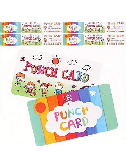 50张课堂奖励卡，适用于学生和家庭行为激励装饰，可爱奖励卡，创意礼物，派对用品，工艺美术装饰礼品，精美家居装饰，课堂用品，学生礼物，卡通奖励卡，带孔小卡片，适用于商业课堂教学，返校季，课堂配件，母亲节礼物，教师节礼物