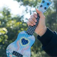 Kids Ukulele Toy, Baby Enlightenment Musical Instrument, Mini Ukulele, Cartoon Playable Mini Guitar, Baby Early Education Simulation Musical Instrument, Beginner Small Guitar, Girls Pink Heart Ukulele, Parent-Child Interactive Music Toy, Children's Birthday Holiday Educational Music Gift - Multicolor - View 13