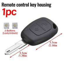 1pc 2 Button Remote Car Key Shell Cover Fob Case For Vauxhall For Opel Vivaro F For Renault Movano Trafic For Renault Kangoo Blank - A - View 9