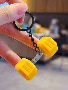 1 pieza Llavero de la serie de fitness y deportes, llavero creativo en forma de mancuerna, colgante de mochila, llavero de coche, regalo para parejas y amigos, accesorio decorativo para bolso, multicolor, accesorio para bolso de estudiante, regalo perfecto para entusiastas del deporte - Multicolor - Ver 13
