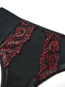 Bộ đồ lót gợi cảm dành cho nữ với thiết kế cúc dài. - màu đen - Xem 5