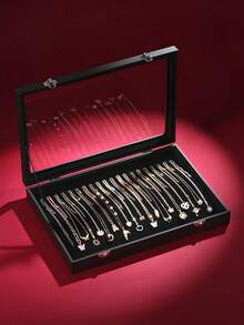 1pc Necklace Storage Box, High Quality, 20 Hooks, Necklace Display Jewelry Tray, Pendant Display Box - 20-hook Necklace Storage Box - View 12