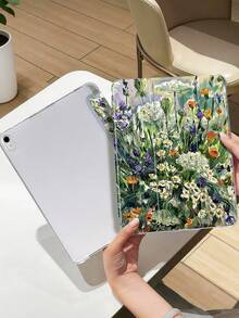 Ốp lưng máy tính bảng họa tiết tranh sơn dầu hoa lá màu xanh lá cây, tương thích với iPad Mini4/Mini5/Mini6/Mini7/Air/Air2/9.7/10.2/10.5/Air4/Air5/10.9/Pro 11-Inch/Thế hệ thứ 10/ Air 11-In.(M2)-2024/ Pro11-In.(M4)-2024/Air 11-Inch (M3) 2025/ (A16) 11 Inch Thế hệ thứ 11 2025/ Air 8(M4)2026(11-Inch), Galaxy Tab A8 10.5 Inch 2022. Không bao gồm bút cảm ứng. Có khe cắm bút cảm ứng tích hợp, chân đế gập 3 cạnh, viền TPU mềm bảo vệ chống rơi và mài mòn, chức năng từ tính tự động bật/tắt màn hình, thiết kế thanh lịch/sáng tạo/vui nhộn/cá tính/dễ thương. - Nhiều màu - Xem 4