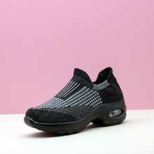 scarpi sportivi con cuscinetto d'aria per donna, scarpe casual da passeggio traspiranti in maglia a calzino - stq1688 - Visualizzare 5