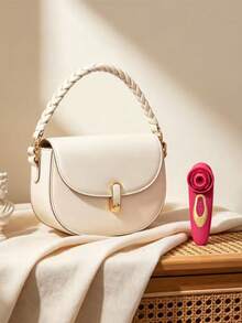 RUIJU Multi Vibration Modes Flower Rose Design Skin Friendly Silicone Portable Personal Care Massager - Red-1 - 查看 8