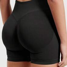 6pcs Set Of Women's High-Waisted, Elastic Sport Shorts. Spring/Summer New Style. Butt-Lifting, Tummy-Tucking, Waist-Cinching, Stylish, Quick-Dry, Soft, Sweet, Macaron-Hued, Perfect For Fitness & Running. - Đa sắc - Xem 5