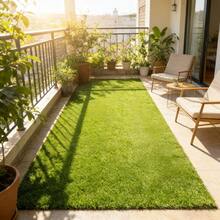 1pc Thin Artificial Grass, Durable, Easy To Cut, Fireproof And Waterproof, Suitable For Outdoor/Indoor, Patio, Balcony, Pet Playground - Low Maintenance Yard Solution, Natural Appearance, Easy To Install, High Quality Material, Party Backdrop, Event Planning - Artificial Turf - View 6