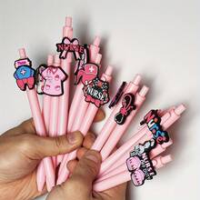 5/10 piezas Bolígrafos de serie rosa, bolígrafos de escritura de estilos aleatorios, bolígrafos para oficina y estudio, regalo práctico para días festivos - Conjuntos - Ver 10
