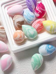 3cm Mini Size Makeup Sponge Blender, 20/30/50/100pcs Set, Foundation Powder Puff, Suitable For Liquid, Cream, Loose Powder, Buildable Flawless Makeup, Multi-Color Combination, Latex-Free, Dry & Wet Use, Fit For All Skin Types - Multicolor - View 4