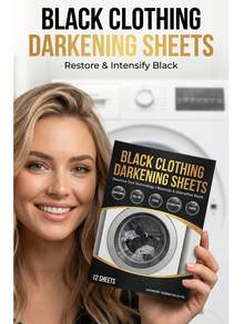 Black Clothes Darkening Sheets, Anti-Fade Color Lock Laundry Sheets For Dark Fabrics, Restore Faded Black Clothing - Restore Faded Black Clothing - View 7
