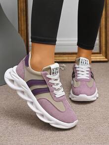 New Women's Casual Sports Shoes, Soft Sole Sneakers, Sporty Leisure Shoes, Parallel Trade - Pink - View 4