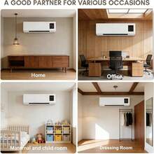 Nature-Inspired Portable Fan Heater 2-In-1 Mini AC Unit Delivering Comfortable Breezes In Home Spaces - US A Type Plug(110-127V) - View 5
