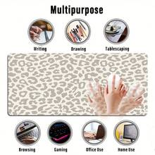 Large Desk Mat & Keyboard Wrist Rest Set, Non-Slip Desk Pad Protector, Suitable For Office And Home, Leopard Print Pattern - Mouse Pad - View 9