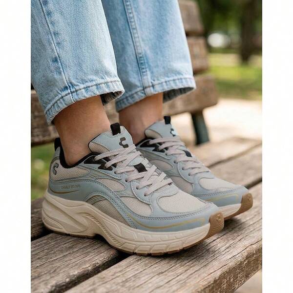 Tenis Mujer Deportivo Beige Charly 02304413