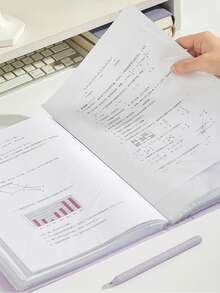 Carpeta transparente A4 con 40 bolsillos, organizador de documentos multifuncional de gran capacidad, bolsa de almacenamiento de exámenes, organizador de archivos, suministros de oficina, portacontratos, esencial para el regreso a la escuela - Una pieza - Ver 6