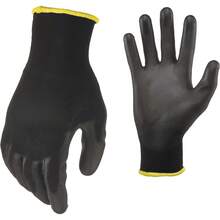 GRIP 25053-26 Never Slip, Maxiumum Grip All-Purpose Gloves (Large) - Black/Blue - View 1