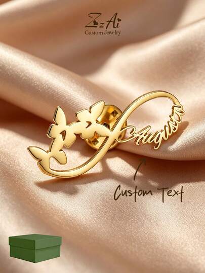 1 pièce Broche papillon personnalisée avec nom, broche personnalisée, cadeau de proposition du marié, proposition du garçon d'honneur, broche du marié, cadeau de la mariée, cadeau de mariage, cadeau de fête des mères