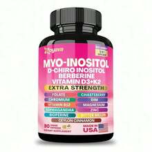 Myo Inositol Supplement: 90 Vegan Capsules - Comprehensive Health Support With D-Chiro Inositol, Folate, DIM, Vitamin D3, B12, K2, Chromium, Bioperine, Ceylon Cinnamon, Zinc, Ashwagandha, Chasteberry, Magnesium, And Berberine2026 - 1 cái - Xem 9