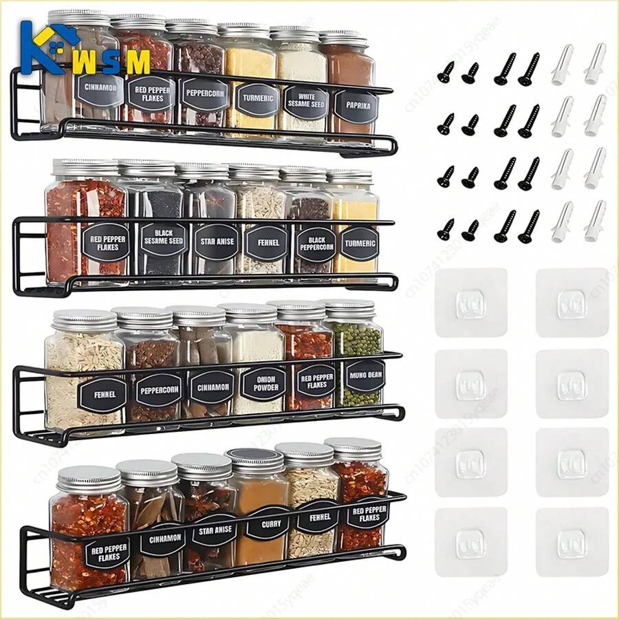 Wall Mounted Kitchen Racks - Or B 2 pièces - Voir 1