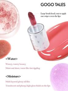 GOGO TALES Glass Moisturizing Lip Gloss, Containing Fine Shimmer, Creates Plump Hydrated Lips, Natural Bare-Faced Makeup For Fresh Healthy Look, Color-Enhancing Lipstick And Lip Tint, Suitable For Beginners And Everyday Light Makeup - G04# Purple Dream - View 4