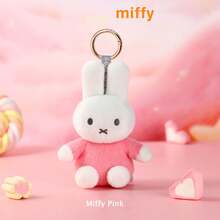 Miffy Colorful Series Plush Pendant – Toy Cute Rabbit Doll Keychain Decoration, Soft And Adorable Plush Charm, A Creative Gift Full Of Girly Sweetness - Multicolor - View 12