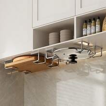 1/2/4 piezas Elegante soporte de acero inoxidable para esponjas - Fácil de adherir, sin taladrar, estante de almacenamiento de esponjas para cocina y baño - Duradero y resistente a la oxidación - Plateado - Ver 7