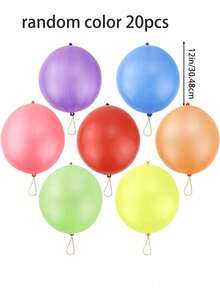 10/20pcs Punching Balloons, Birthday Balloons, Party Gift Bags And Mats, Exciting Outdoor Game Supplies - Multicolor - View 7
