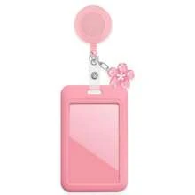 1 Set Women Nurse ID Badge Reel, With ID Card Holder & Cherry Blossom Pendant, Cute Card Holder Suitable For Metro Card, Credit Card, Pass, Suitable For Daily Use, Gift For Doctors, Nurses, Teachers, Office Workers - Multicolor - View 11