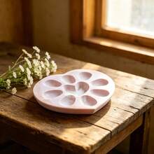1pc DIY Clay Mold, Heart-Shaped Jewelry Storage Display Mold, Suitable For Resin, Gypsum, Candle, Incense Making, Home Decor - Heart-shaped Storage Mold - View 5