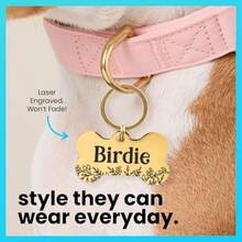 Pet ID Tags - Customized Dog And Cat Tags - Gold - View 3