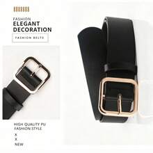 2 Stücke Damen Mehrfarbige PU Leder Gürtel, eleganter Taillengürtel vielseitig einsetzbare Kleidergürtel - Verschiedenfarbig - Übersicht 6