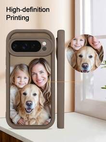 1 pièce Coque de téléphone personnalisable avec photo, Photo d'été/Y2K/Famille/Amis/Couple Anniversaire, Coque de téléphone transparente anti-chute aux quatre coins, Compatible avec 10a/10pro/9pro/9a/8a/8/8pro/7/6, Coque de téléphone d'été | Coque de téléphone premium | Cadeau pour femmes - Tabac - Voir 4