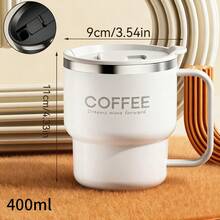 Double-Layer Insulated Coffee Mug Portable 304 Stainless Steel Drinking Cup Durable Sealed Coffee Cup Tumbler For Students Adult - Multicolor - View 15