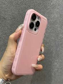 Ốp điện thoại chất lượng cao, họa tiết nguyên bản, tương thích với iPhone 16 Pro, 16 Pro Max, 17 (cả nam và nữ), chống bám vân tay, bảo vệ toàn diện. Tương thích với iPhone 14 Pro, 15 PM. - Hồng - Xem 2