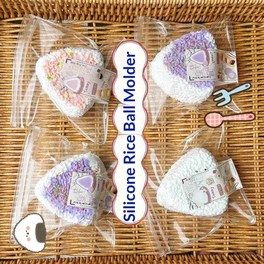 1 món đồ chơi bóp hình tam giác sushi bằng silicon mềm mại, đồ chơi giảm căng thẳng, món quà hoàn hảo cho sinh nhật, ngày lễ, Giáng sinh, game thủ.