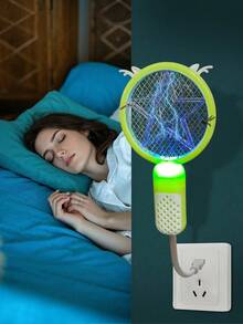 USB Mosquito Swatter Trap With UV Light, Portable Mini Electric Insect Killer Lamp For Indoor Outdoor Camping, Car, Home, Hotel Use, Pest Control - Round - View 15