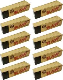 Raw Rolling Papers Unbleached Filter Tips 10 Pack = 500 Tips - 顏色A - 查看 1