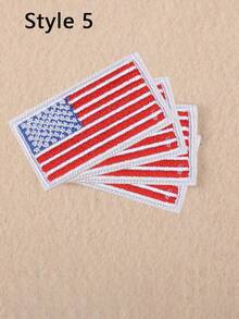 4pcs American Flag Pattern Tactical Patch Badge For Clothing, Backpack, Hat, Vest, Iron-On Backpack Accessories - American Flag - View 8