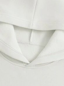 Women's Soft, Comfortable, Stylish, Delicate, Long-Sleeved Hoodie With A  Print, Perfect For Bloggers. - 白色 - 查看 4