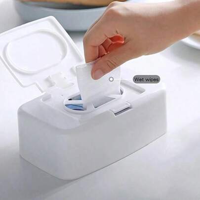Hộp đựng khăn ướt có nút bấm, hộp đựng đồ trong ngăn kéo xe hơi, hộp đựng đồ dùng, hộp đựng khăn ướt di động cho phòng khách, hộp đựng khăn ướt, hộp đựng khăn ướt và khô có nút bấm, sản phẩm đa chức năng chống bụi, quà tặng chất lượng cao, chống bụi, quà sinh nhật, quà tặng Ngày của Mẹ