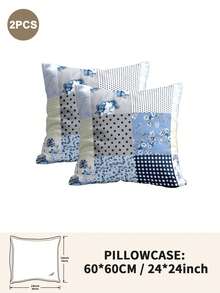 1 buah/2 buah/4 buah Set Sarung Bantal Motif Bunga dan Tanaman dari Poliester (Bantal Bagian Dalam Tidak Termasuk), Lembut & Nyaman, Cocok untuk Semua Musim, Sempurna untuk Rumah, Asrama, Apartemen, Kamar Tamu, Sewa Liburan & Hadiah - MultiWarna - View 29