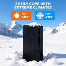 Portable 800A Peak Car Jump Starter, 12V Emergency Battery Booster W/ 6400mAh Power Bank Function, LED Flashlight/Strobe/SOS Light, USB & Type-C Charging Ports, Intelligent Protection Against Reverse Polarity/Short Circuit, Anti-Misoperation - Smart Wire Clip With Bag - Black - View 7